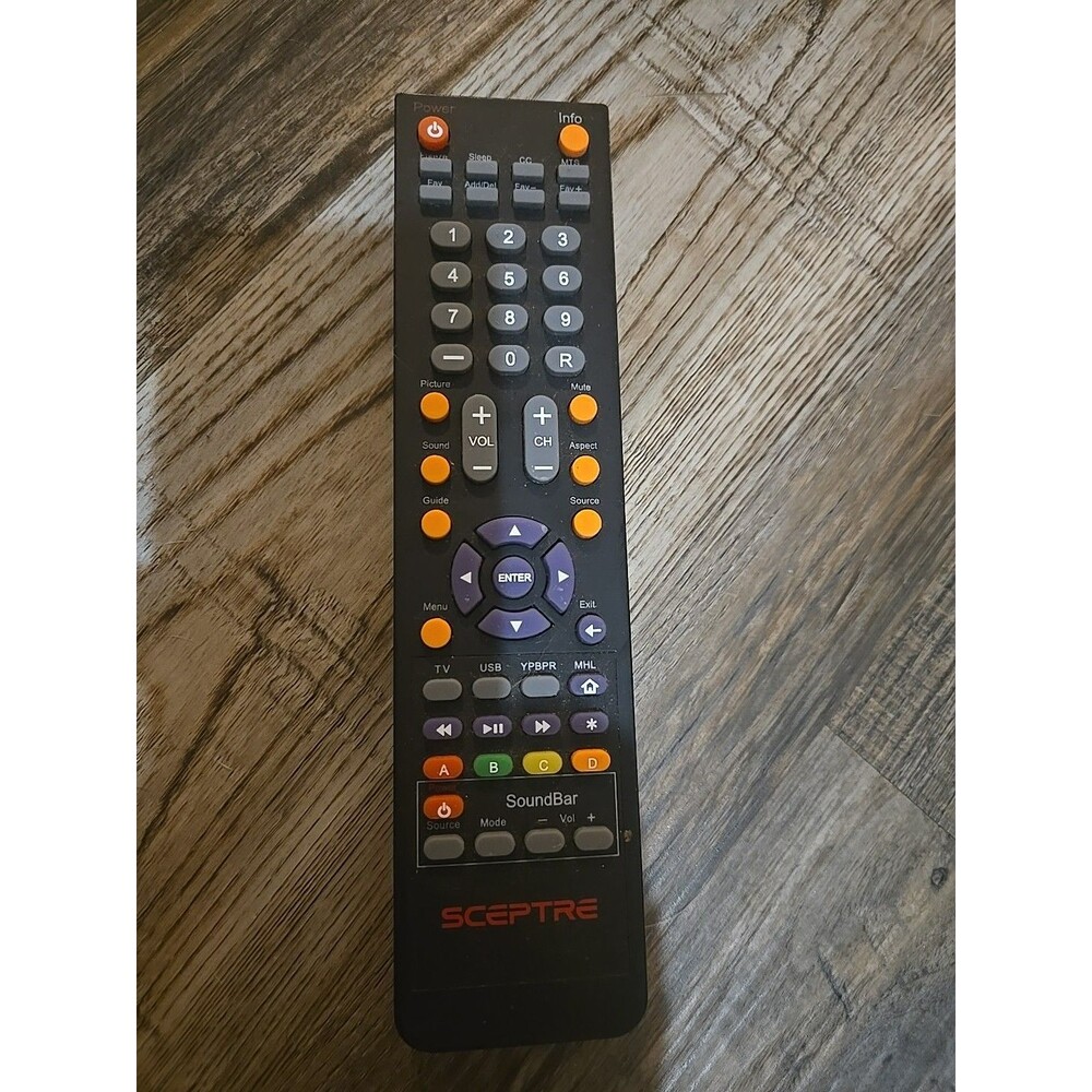 Original TV Remote Control for SCEPTRE SR Television (USED)